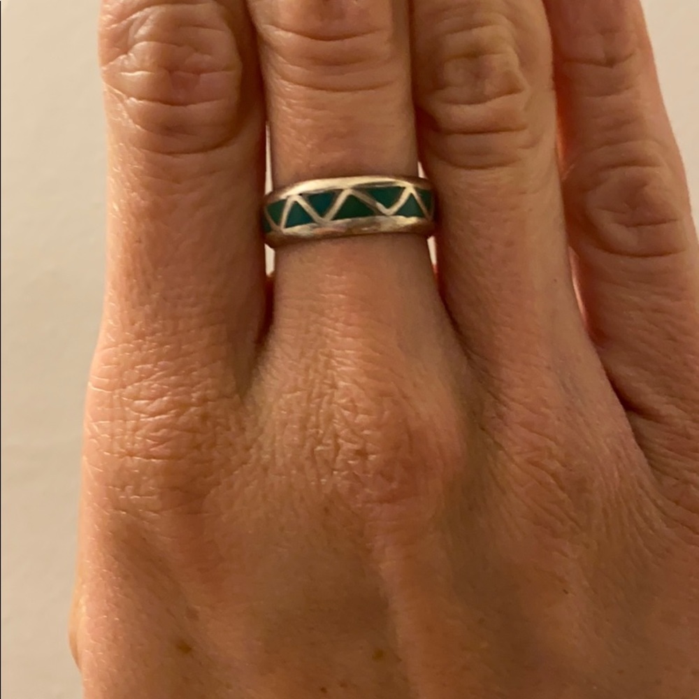 Sterling silver and turquoise ring